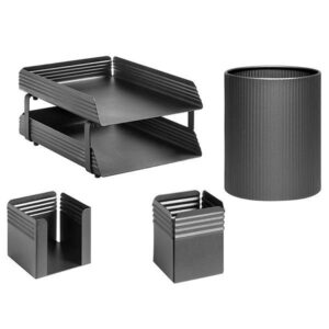 Fluted Steel Desk Range Set Exec