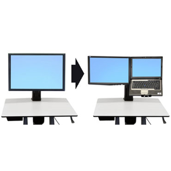 Ergotron Workfit-A Notebook Add-on for Single Screen Workstation