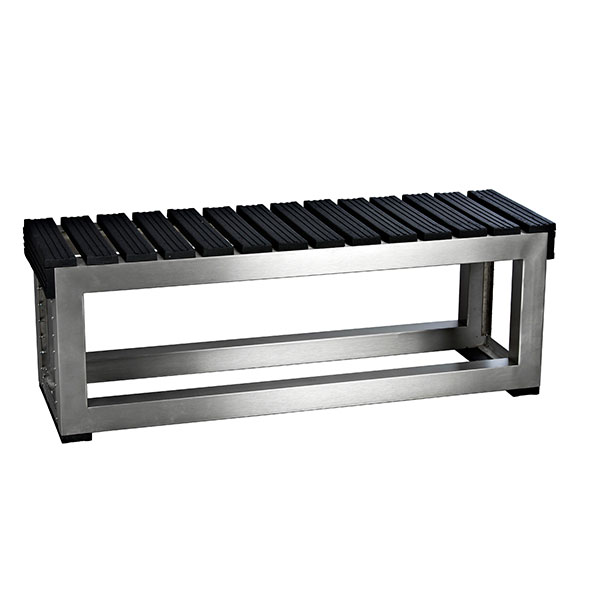 Standard Slatted Bench Rubber Deck