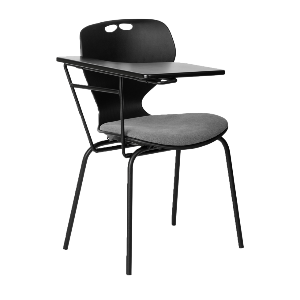 Forte Four Legged Chair with Writing Tablet